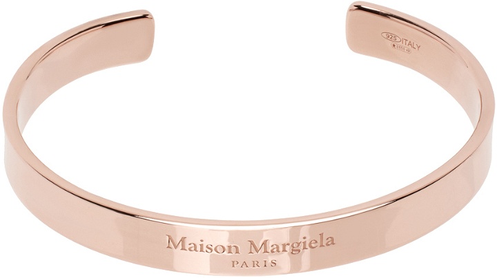 Photo: Maison Margiela Rose Gold Engraved Cuff Bracelet