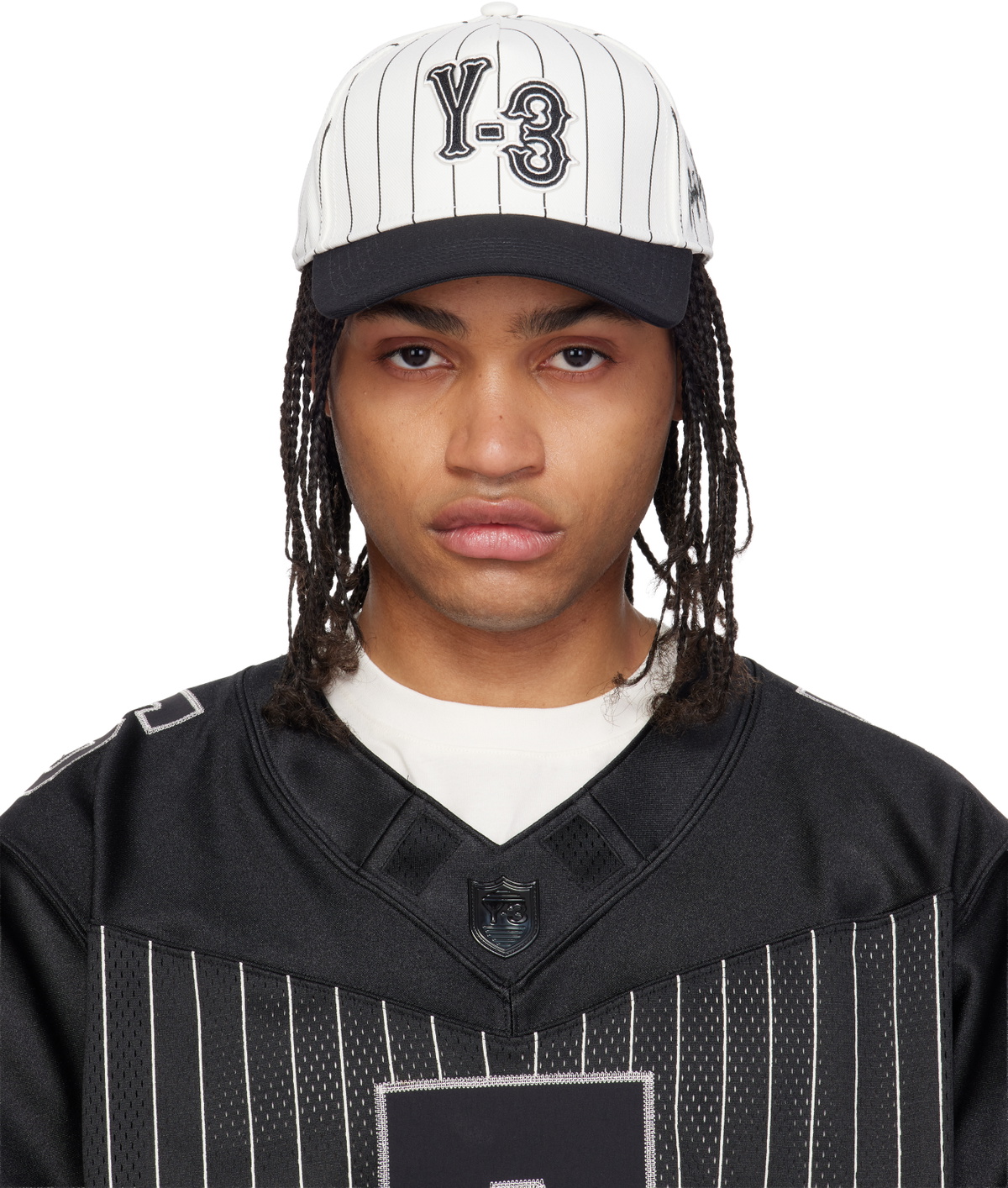 Y-3 Off-White Pinstripe Cap