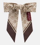 Gucci GG silk bow scrunchie