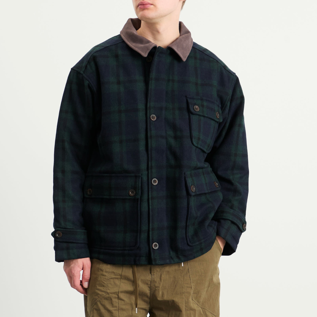 Pendleton Men's Hunting Jacket in Black Watch Tartan