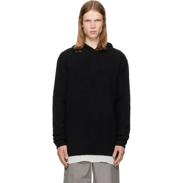 Photo: Rick Owens Black Tower Pullover Hoodie