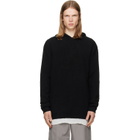 Rick Owens Black Tower Pullover Hoodie