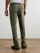 Massimo Alba - Straight-Leg Stretch-Cotton Gabardine Trousers - Green