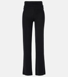 Aya Muse Gathered high-rise straight pants