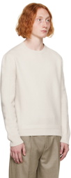 ZEGNA White Crewneck Sweater