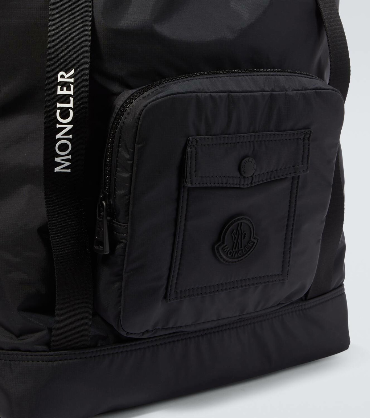 Moncler Makaio leather-trimmed tote bag Moncler