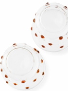 POLSPOTTEN Set Of 2 Nob Glass Tumblers