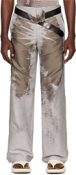 Diesel Gray & Khaki P-Stanly Trousers