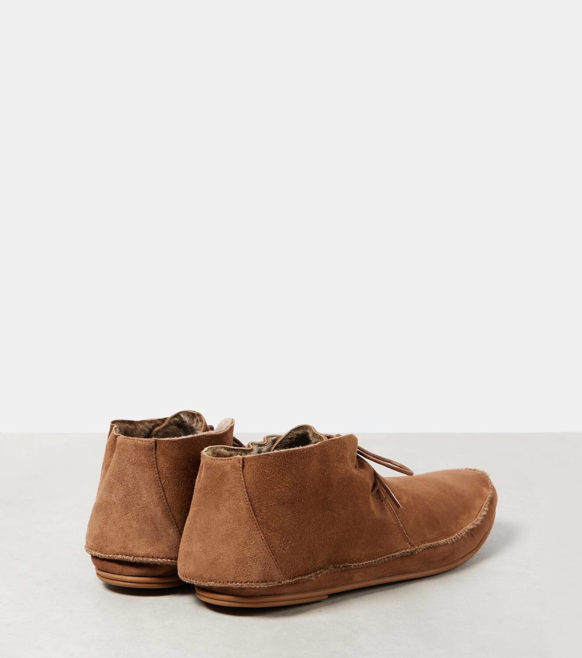 The Row Tyler suede moccasins