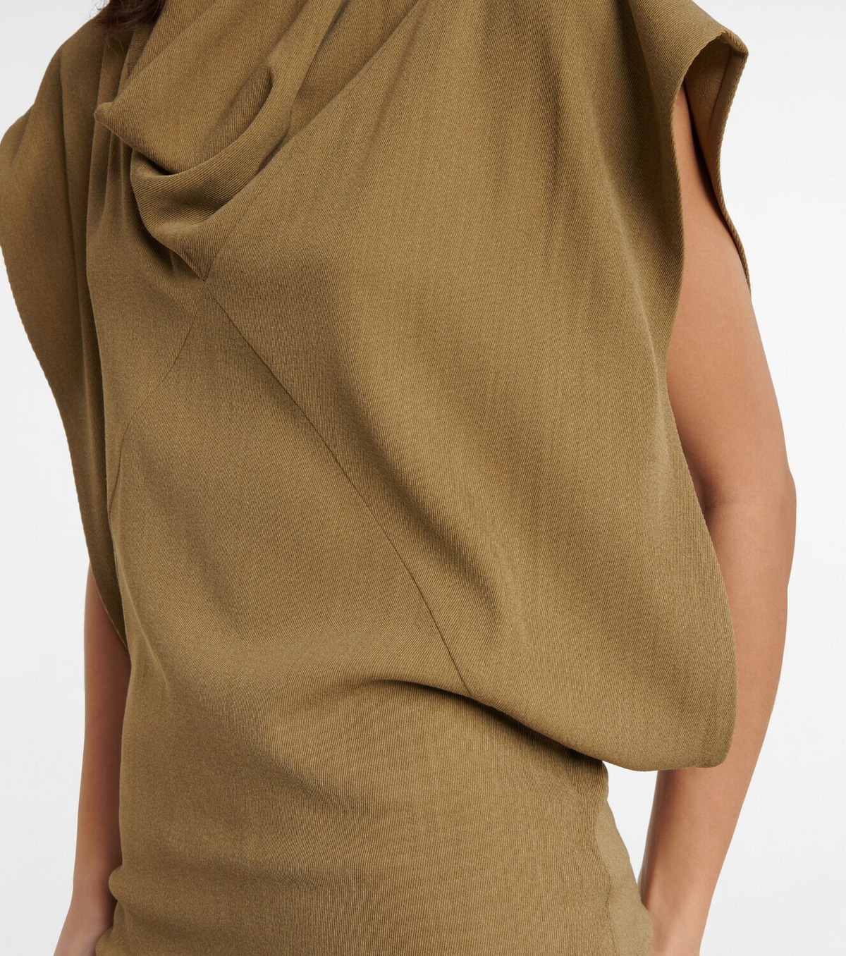 Petar Petrov Avis draped twill maxi dress