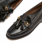 Bass Weejuns Women's Tetra Tassel Loafer in Black Leather