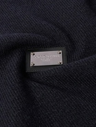 Dolce&Gabbana - Logo-Appliquéd Wool Sweater - Blue