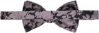 Dries Van Noten Purple & Black Silk Bow Tie