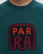 By Parra Fast Food Logo Crew Neck Sweatshirt Green - Mens - Sweatshirts