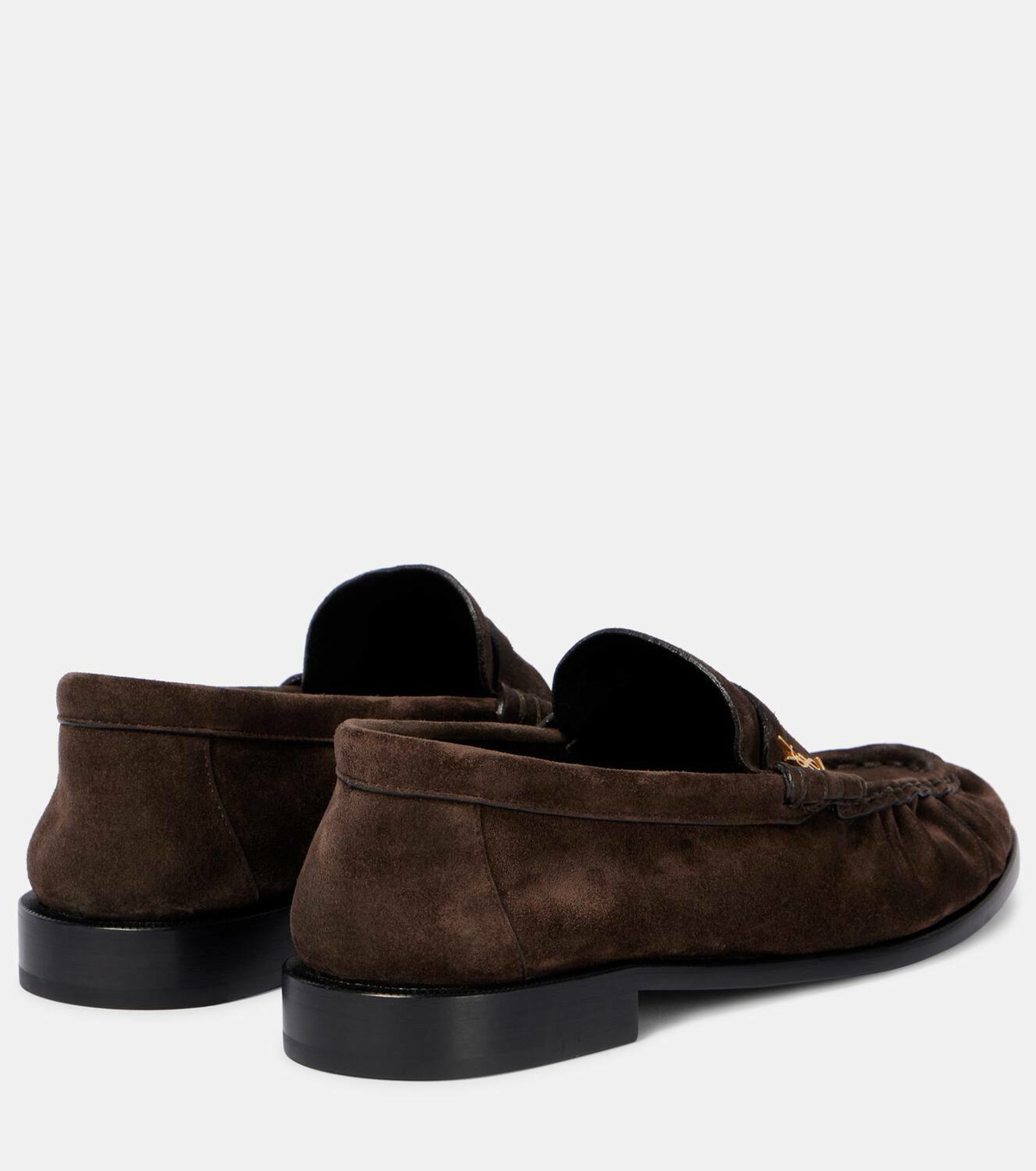 Saint Laurent Le Loafer suede penny loafers