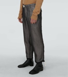 Maison Margiela - Striped drawstring pants