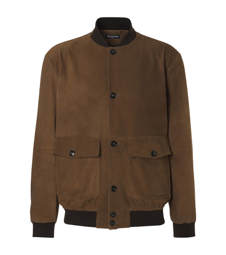 Photo: Kiton Suede bomber jacket