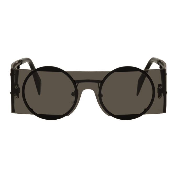 Photo: Yohji Yamamoto Black Rectangular Sunglasses