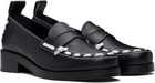 Stefan Cooke Black Leather Loafers