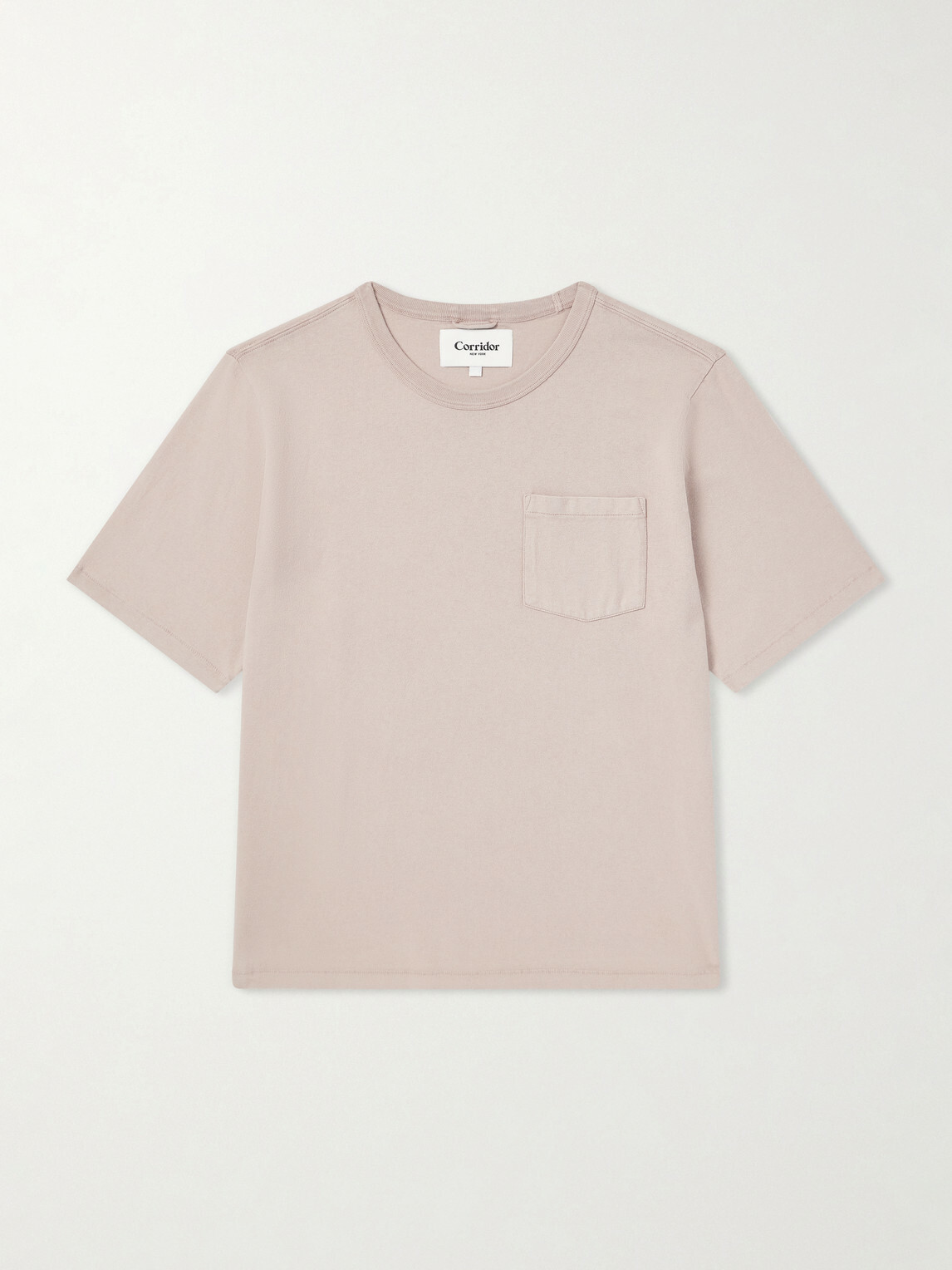 Corridor - Garment-Dyed Cotton-Jersey T-Shirt - Pink