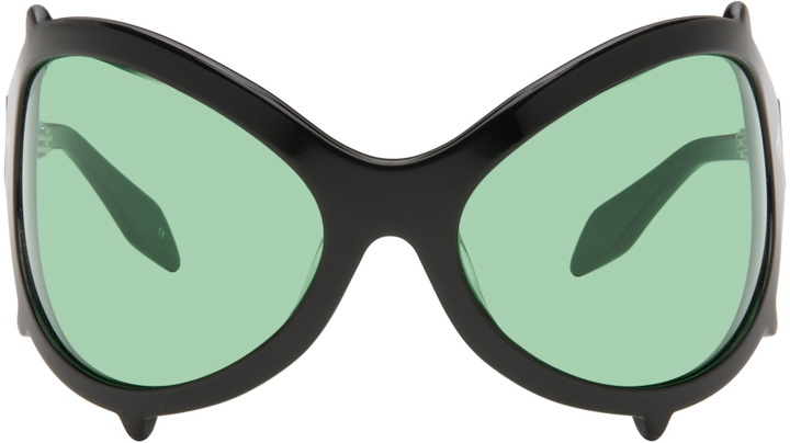 Photo: MAUSTEIN SSENSE Exclusive Black Bug Spike Sunglasses