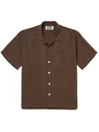 Karu Research - Camp-Collar Cotton Shirt - Brown