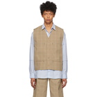 Jacquemus Beige Check Le Gilet Vest