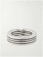 Bottega Veneta - Key Chain Sterling Silver Ring - Silver