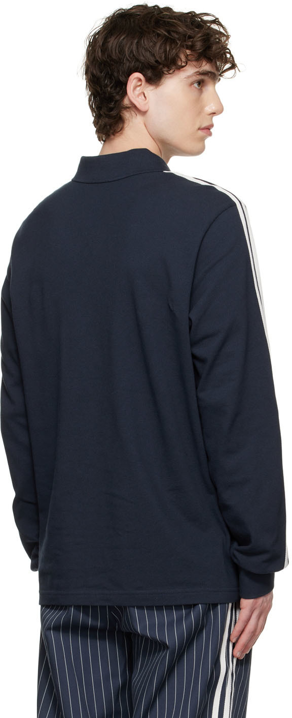 Noah Navy adidas Originals Edition Long Sleeve Polo Noah NYC