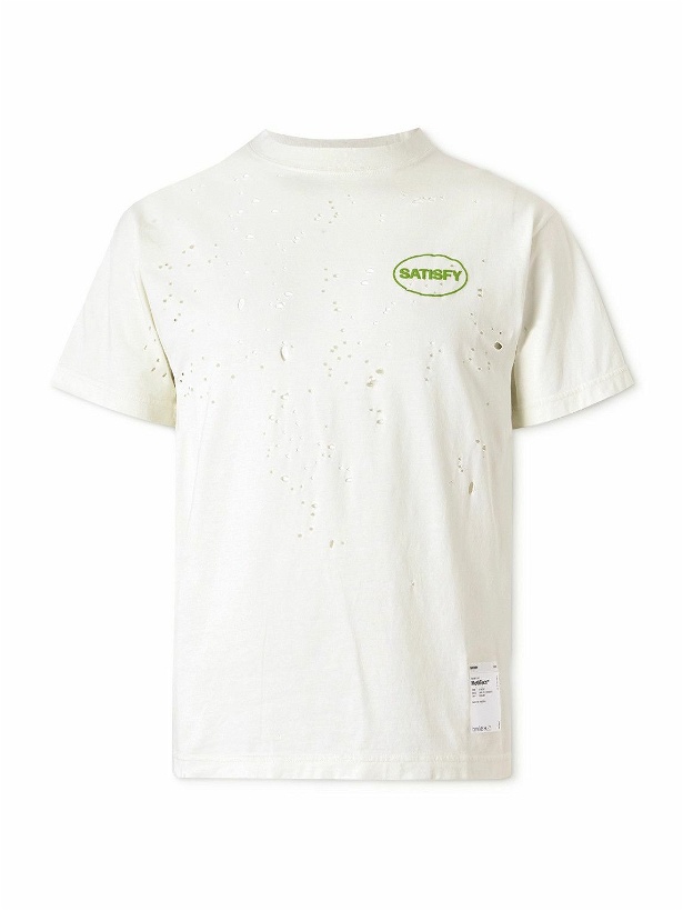 Photo: Satisfy - MothTech™ Logo-Print Organic Cotton-Jersey T-Shirt - White