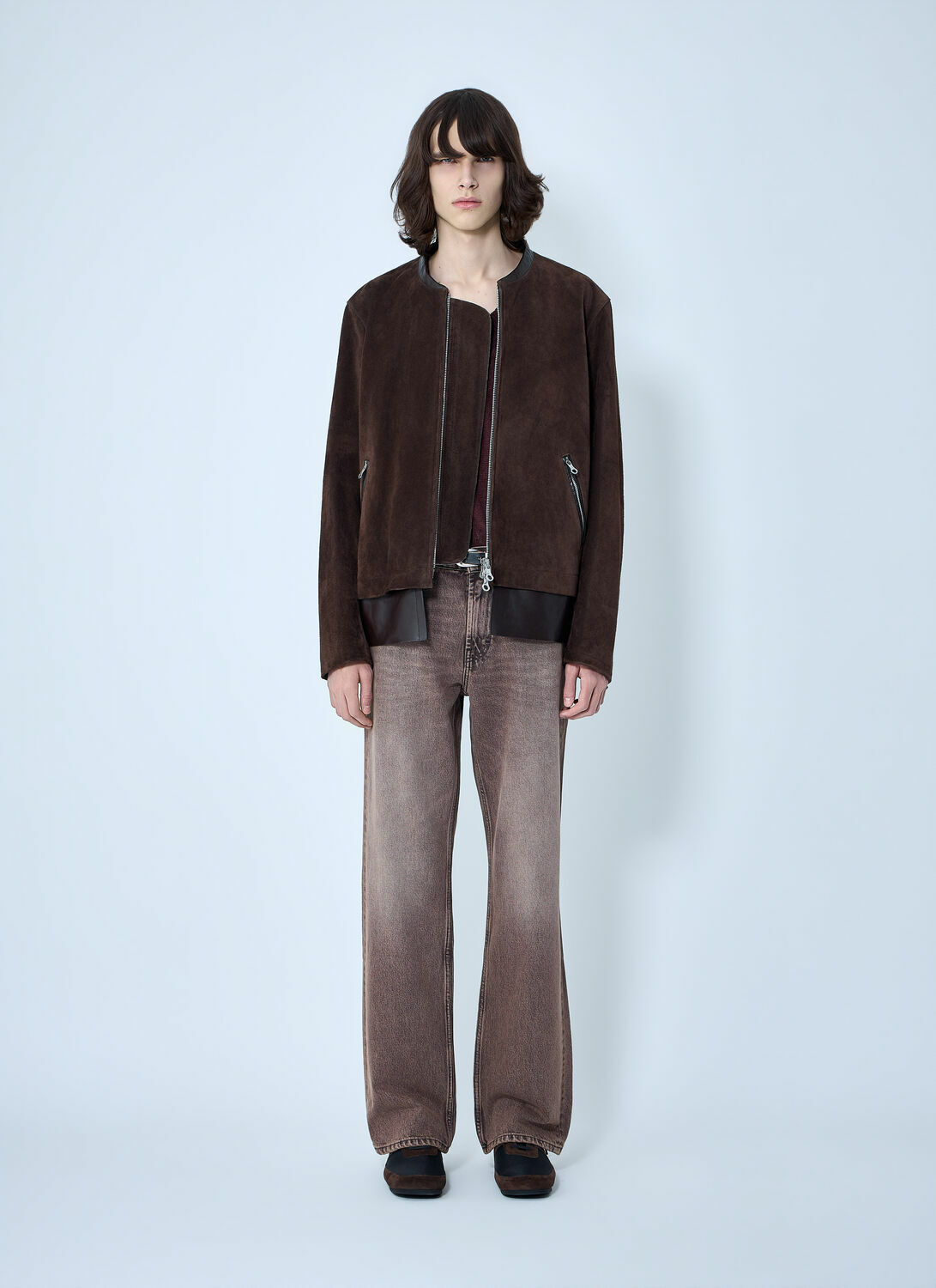 Our Legacy Drift Zip-Dastening Suede Jacket