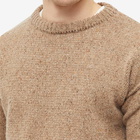 Satta Men's Exposed Seam Crew Knit in Speckled Brown