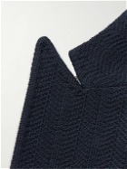 Etro - Slim-Fit Jacquard-Knit Cotton Blazer - Blue