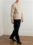 FRAME - Grid Merino Wool Sweater - Neutrals