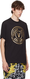 Versace Jeans Couture Black V-Emblem T-Shirt