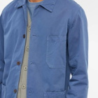 Portuguese Flannel Men's Labura Chore Jacket in Work Blue