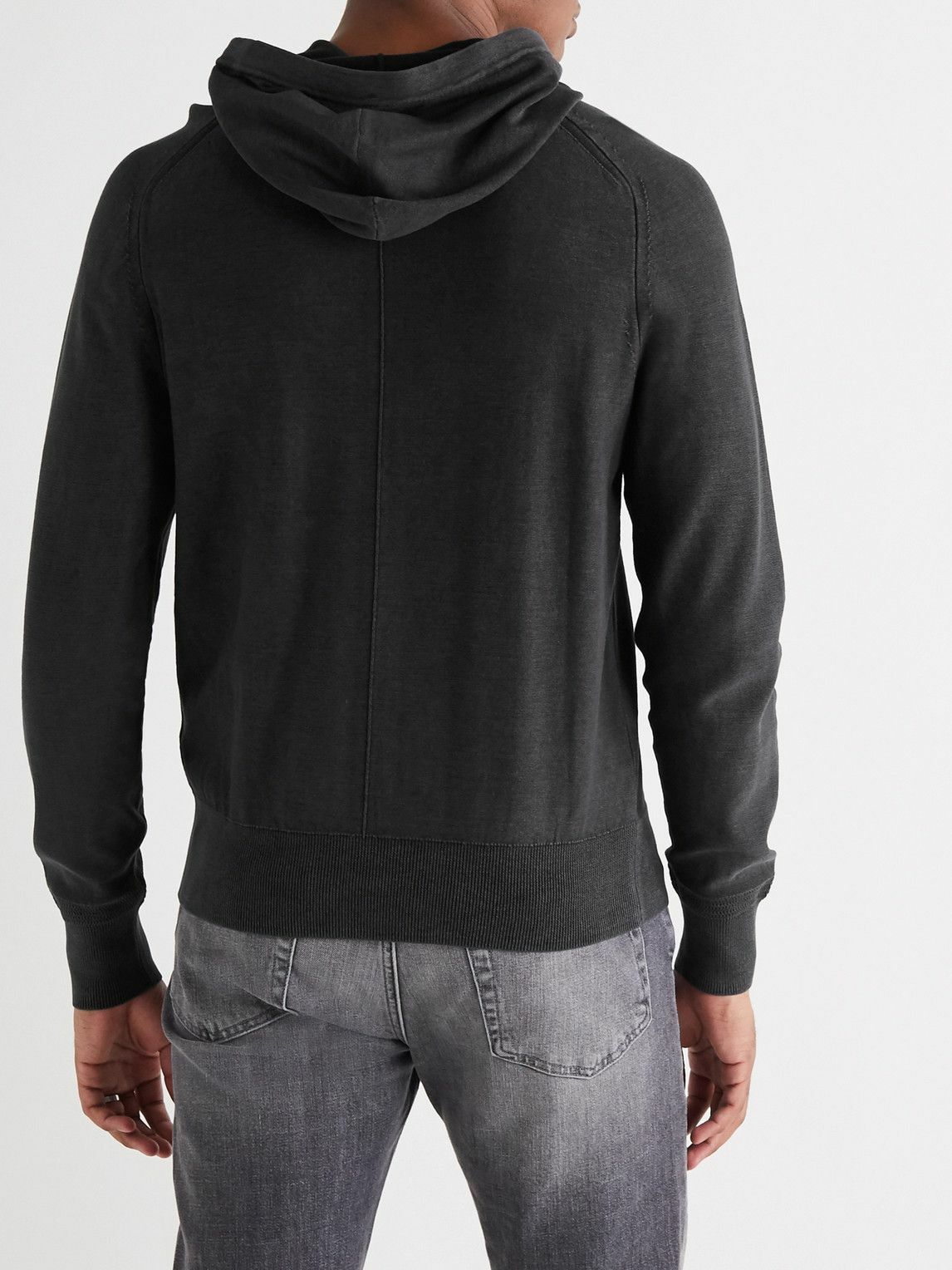 Rag & Bone - Lance Slim-Fit Cotton-Jersey Hoodie - Gray