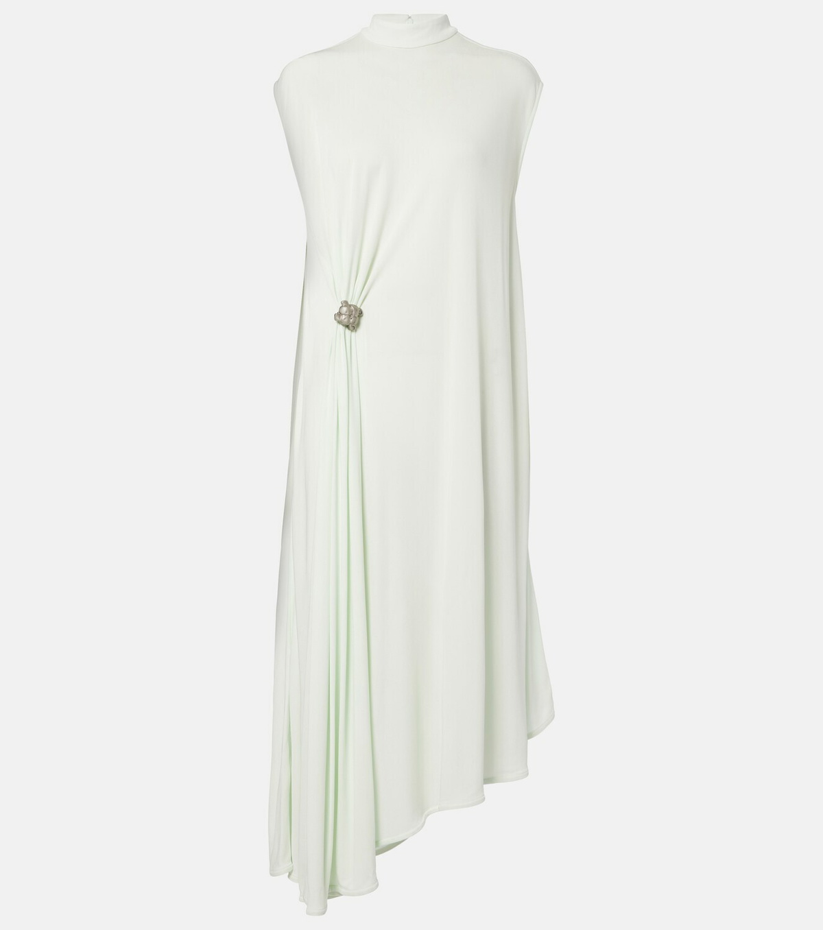 Bottega Veneta Knot gathered crêpe jersey midi dress