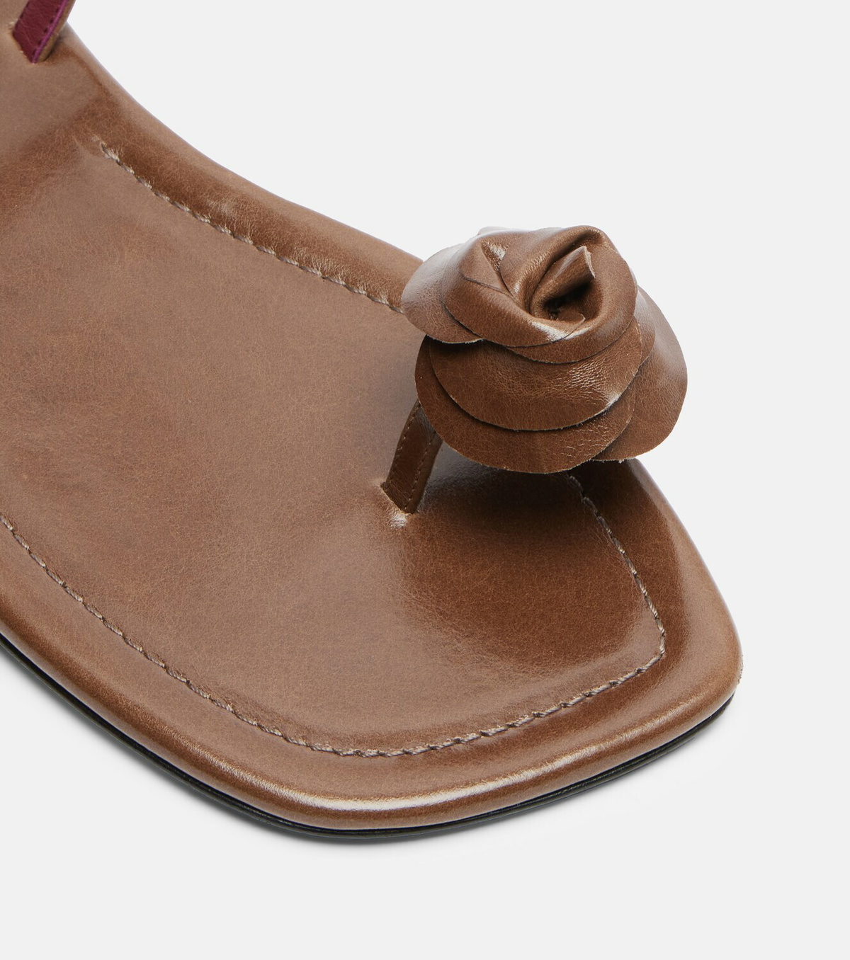 Magda Butrym Floral-appliqué leather sandals