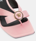 Versace Medusa satin thong sandals