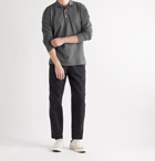HANDVAERK - Slim-Fit Pima Cotton-Piqué Polo Shirt - Gray