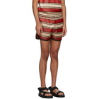 Marni Red Striped Shorts