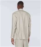 Le Kasha Striped oversized linen shirt