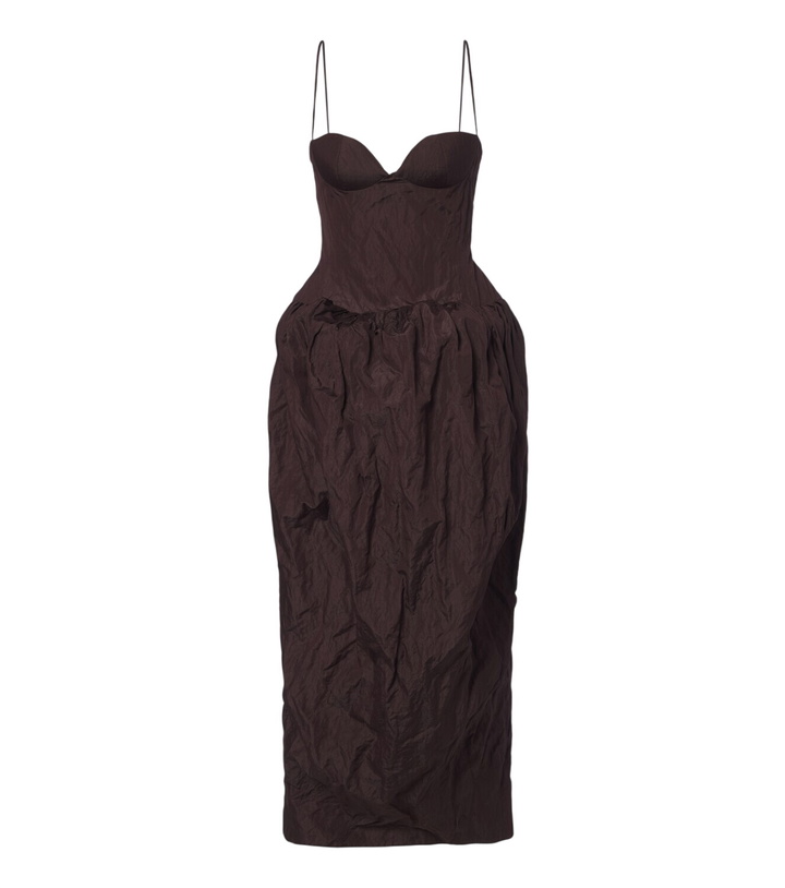 Photo: Magda Butrym Cotton-blend bustier dress