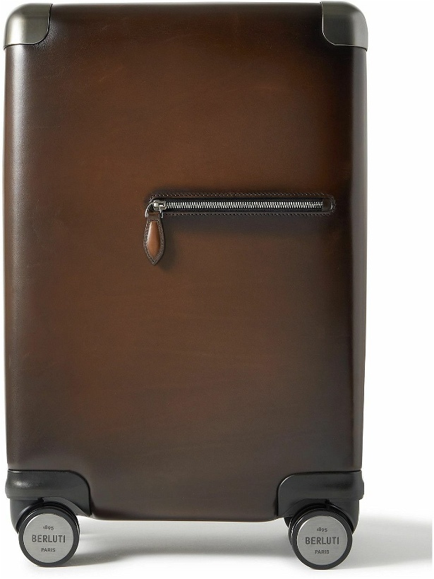 Photo: Berluti - Formula 1005 Scritto Venezia Leather Carry-On Suitcase