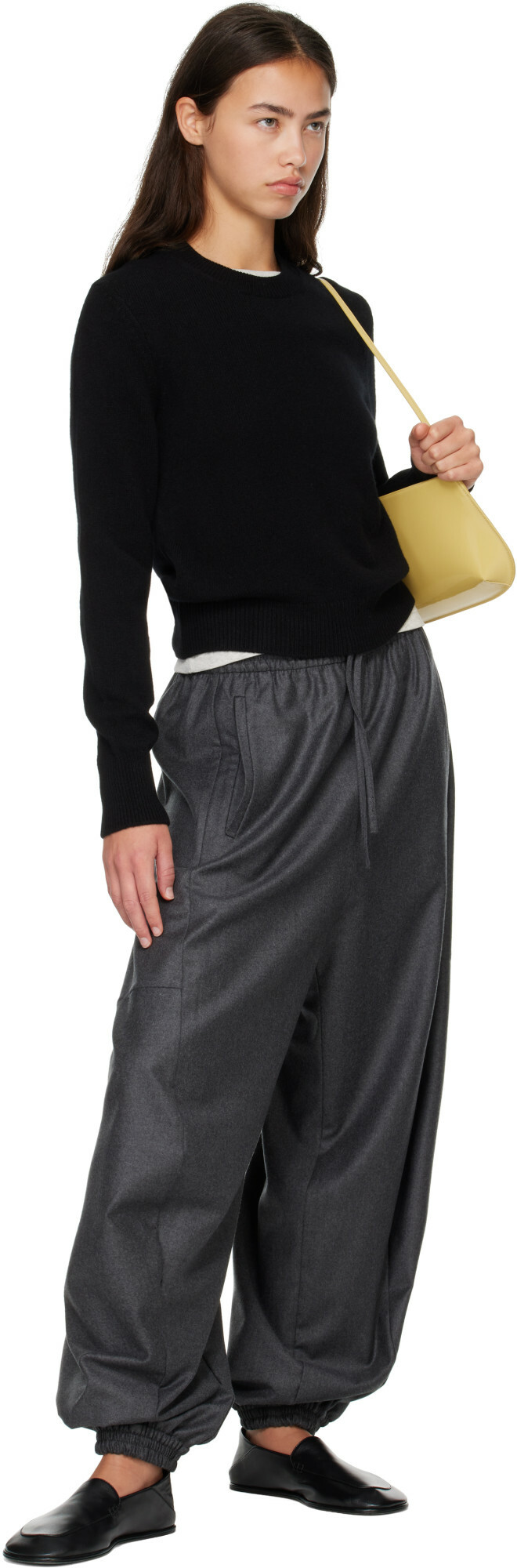 &Daughter Black Sligo Crewneck Sweater