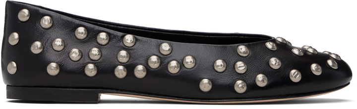 Photo: Gimaguas Black Bailarina Studs Ballerina Flats