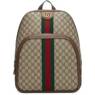 Gucci Beige Medium GG Ophidia Backpack