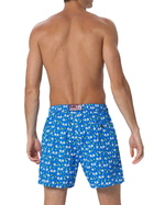 MC2 Saint Barth Man Lightweight Fabric Swim-shorts Lighting Micro Fantasy With Padel Winner Print