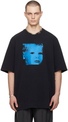 Still Kelly Black Crewneck Baby Face T-Shirt